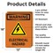 Signmission Electrical Hazard With Symbol OSHA Warning Sign, Aluminum, 12in W x 18in L, 2PK OS-2PACK-WS-A-1218-V-13128 - alternate 6